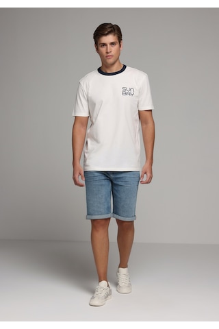 Colin's Colins Straight Fit Düşük Bel Düz Erkek Light İndigo Denim Jean Şort Cl1081085 Q1.v1 Dn09019