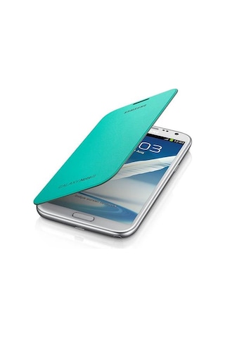 Galaxy Note 2 N7100 İle Uyumlu Flip Cover Kılıf Yeşil Efc-1j9fmegstd