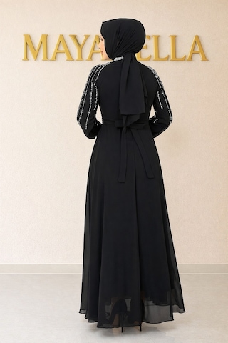 Mayabella İşlemeli Abiye-20251311-mb3 Siyah