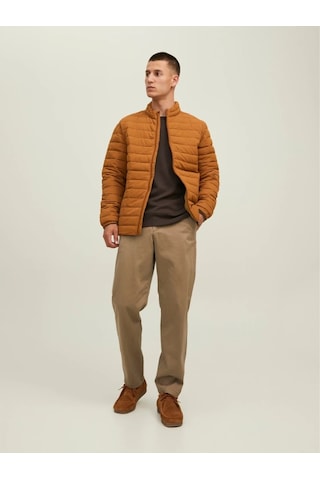 Jack & Jones Jack&Jones Recycle Puffer Collar Erkek Kahverengi Mont 12211129-Rub Kahverengi