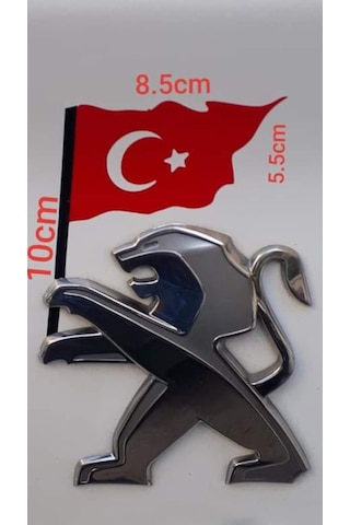 Türk Bayrağı Peugeot Logo Sticker
