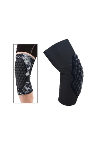 Pazly Suntek Kaymaz Esnek Diz Pedleri - Koşu, Bisiklet Dizlikleri Siyah