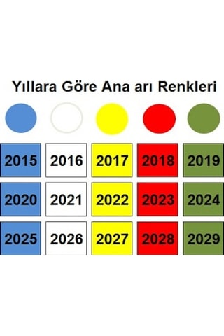Apimaye 2023 Yılı Lega Ana Arı İşaretleme Boyası, Kırmızı - Arıcı