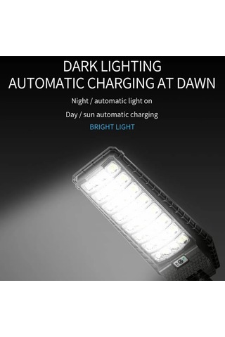 Cbtx W7208-3 Dış Mekan Su Geçirmez Ev Bahçe Lambası Güneş Enerjili Led Parlak Bahçe Lambası 3 Sıra Diğer