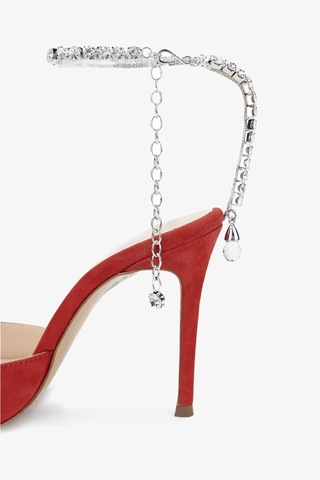 Valmenti Calla Kadın Kırmızı Süet Hakiki Deri Topuklu Ayakkabı 613 27450 Bn Ayk Y24 Kırmızı