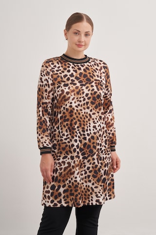 Aker 24aw15756112 Büyük Beden Tunik 24aw15756112 007 Kahverengi Kahverengi