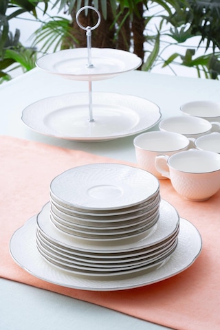 Acar Serenity 6 Kişilik 20 Parça Brunch Seti - Silver