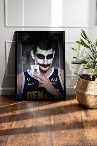 Nikola Jokic Çerçeveli Tablo - Basketbol Nba Posteri Tablo