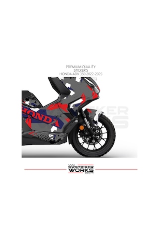 Honda Adv350 Kaplama Motosiklet Sticker Design Etiket Modeli V1