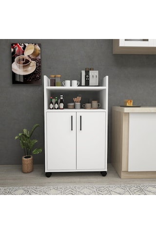 Arnetti Mutfak Banyo Dolabı Tiraks Çok Amaçlı Dolap Beyaz