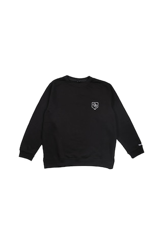 Bigümex The Brave Premium Erkek Sweatshirt 3 Iplik Siyah