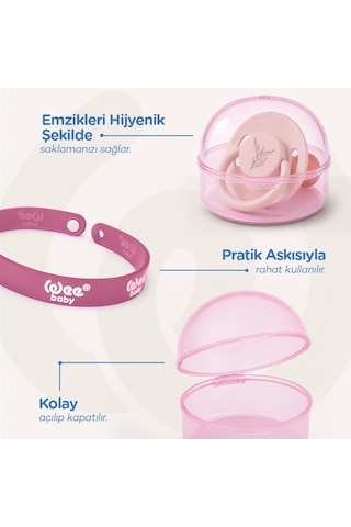 Wee Baby Emzik Saklama Kutusu Pembe