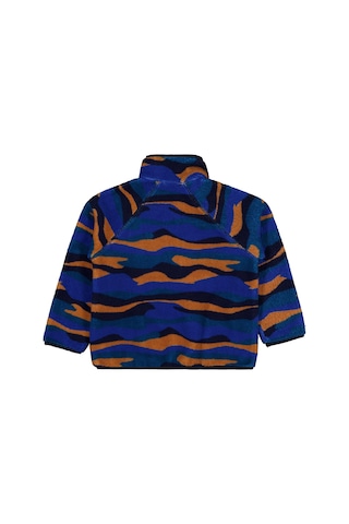 Civil Boys Karışık Dalga Desenli 6-9 Yaş Sweatshirt - Mavi Saks Mavisi