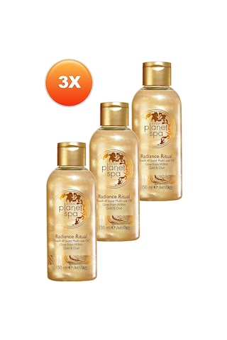 Avon Planet Spa Radiance Ritüel Dokunuş Altın Masaj Yağı 3 x 150 ML