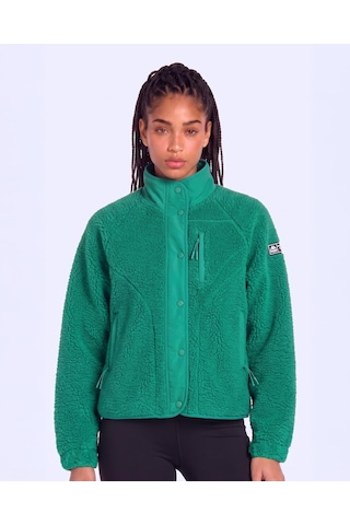 Kappa Authentic Crete 2 Kadın Yeşil Regular Sherpa Mont