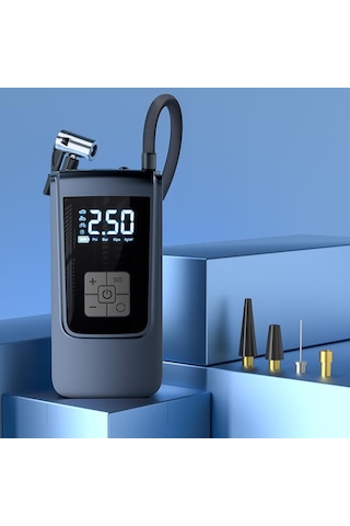 Valkyrie 150psı 6000mah Şarjlı Araba Top Bisiklet Hava Pompası Led Akıllı Powerbank