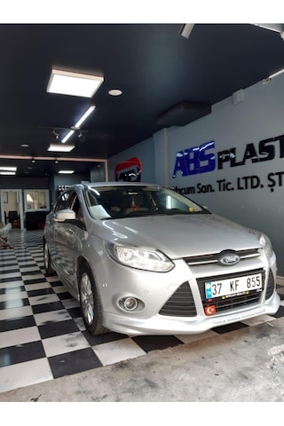 Ford Focus 3 Makyajsız Kasa Ön Tampon Eki, Boyasız Abs Plastik Focus Mk3 Ön Karlık