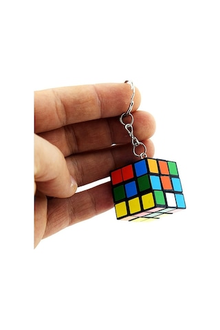Nostaljik Zeka Küpü Sihirli Mini Rubik Anahtarlık