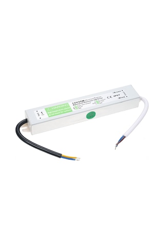 Tenfowee Dış Mekan Led Aydınlatma İçin Ip67 Su Geçirmez Güç Kaynağı - 12v 20w Çıkış, Aşırı Yük Korumalı Gümüş