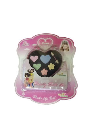 Kalp Temalı Sürülebilir Oyuncak Makyaj Seti: Aşk Dolu Işıltılar
