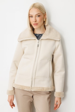 Ekol Kadın İçi Peluşlu Güderi Mont 8005 Kum Kum