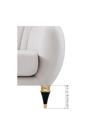 Zümrüt Gold Siyah Mobilya Koltuk Ayağı Chester Komidin Tv Ünitesi Vestiyer Ayağı 17 Cm 8 Adet