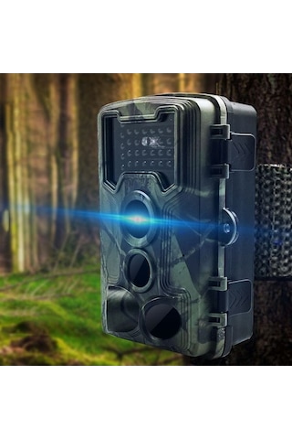 Maoyaya 16mp 1080p Gündüz Gece Kamera, Açık Hava İzleme, Ip54 Su Geçirmez, 2.0 Ekran, Hayvan Gözlem, 3 Siyah