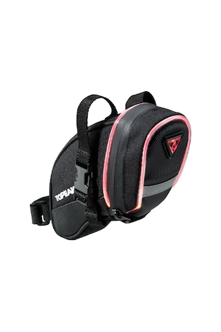 Topeak Aero Wedge İglow Medium Led Işıklı Sele Altı Çanta Siyah