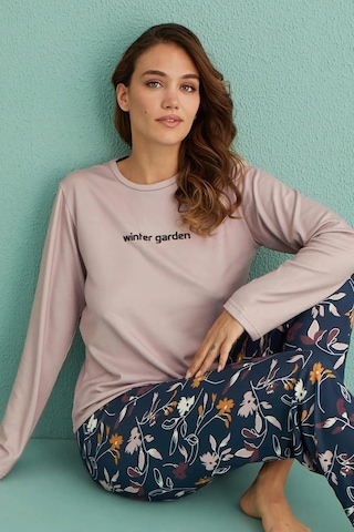 Arcan Mihra Kadın Bisiklet Yaka Termal Pijama Takımı 14102/17 - 1 Adet 001