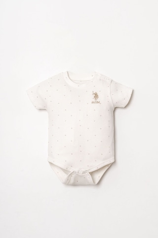 U.s. Polo Assn. Kız Bebek Beyaz 3lü Zıbın Beyaz