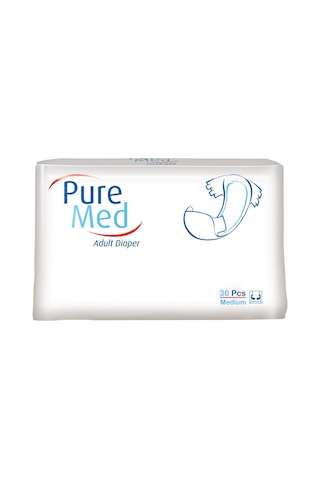 Puremed Yetişkin Bezi Bel Bantlı Tekstil Yüzey M - Orta 240 Adet