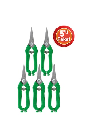 Göcen 5 Adet Narenciye Üzüm Bağ Budama Makası 19 Cm Yeni