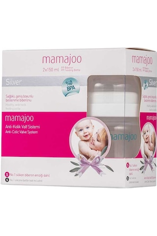 Mamajoo Antikolik Biberon Seti 150 Ml 0 Ay+ Yavaş Akışlı, İkili