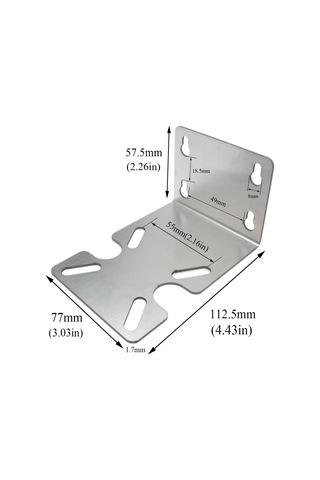 Youtek Stainless Steel Su Filtresi Kasa Braketi - Hava Ve Fırtına Dayanıklı, Duvar/potaya Montajlı, Sağlam Bağlantı Sağlar Vidalı Yok Gümüş