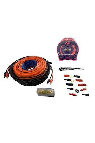X-bass 4 Ga Profesyonel Seri Kalın Oto Amfi Kablo Seti Xb-4kit