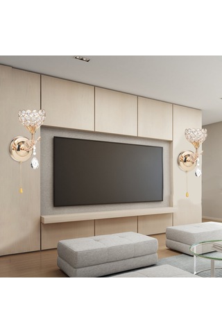 Ranyeek 110v-130v E26 Metal Kırmızıklı Duvar Lambası, Zıplayıcı Anahtarlı, Yatak Odası/mutfak/açık Bölümler İçin, Altın Renk, Demir Boru Tasarımı Fener Dahil Değil Siyah