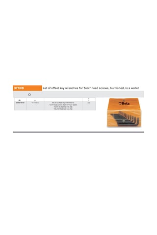 Beta 97tx/b13 Torx Allen Takım Ürün Kodu 000970650
