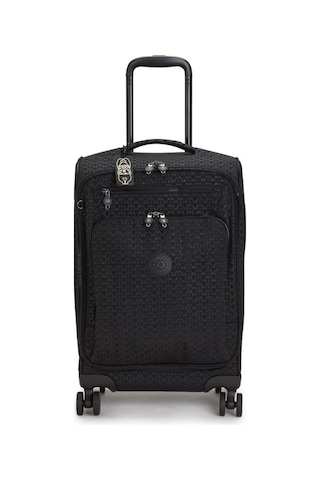 Kipling Kıplıng New Youri Spin S Küçük Boy Tekerlekli Valiz Siyah Sıgnature Emb Siyah