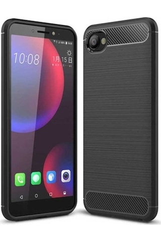 Htc Desire 12 Kılıf Zore Room Silikon Kapak Siyah
