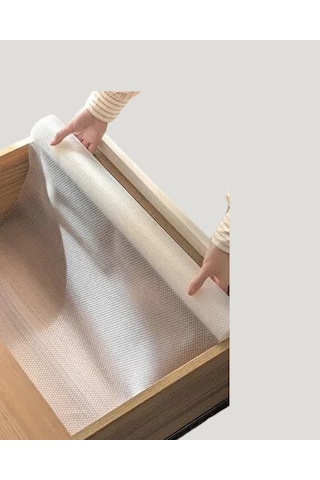 Su Geçirmez Kaydırmaz Raflık Ve Çekmece Astarı 3 Metre Şeffaf