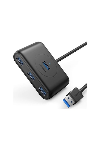 Ugreen 20290 4 Portlu Usb 3.0 Çoklayıcı Hub. Siyah. 50Cm