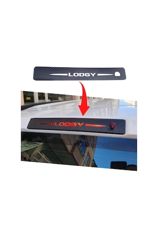 Dacia Lodgy Karbon Arka Fren Stop Lambası Sticker