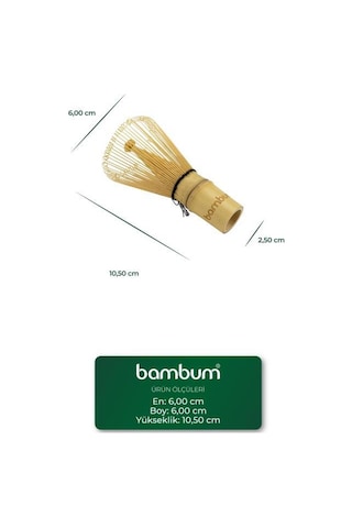 Bambum Cashi - Matcha Çayı Fırçası Bambu