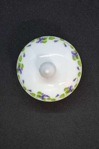 Kaıser Alman Mini Bonboniyer Şekerlik 5 Gr Kapasiteli Mor - Beyaz