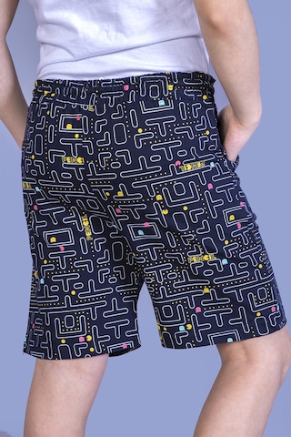 Toontoy Kids Toontoy Erkek Çocuk Pac-man Baskılı Şort Lacivert