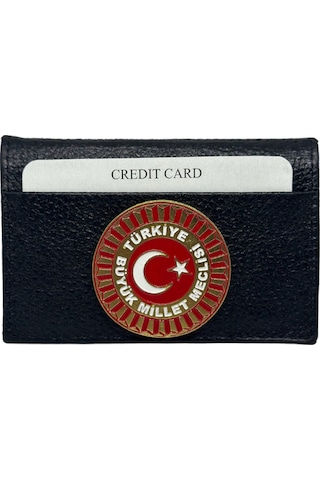 Trendcüzdan Tbmm Türkiye Büyük Millet Meclisi Süper Mini Kredi Kartlık Hakiki Deri Siyah