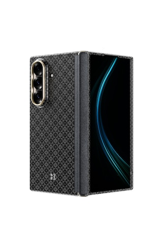 Galaxy Z Fold 7 Uyumlu Kılıf M-safe Özellikli Benks Armorair Armorgrid Serisi Kevlar Kapak Siyah