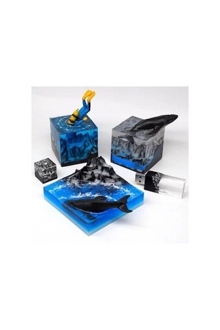 Küp Reçine Epoksi Silikon Kalıp - 59 - 4 Cm