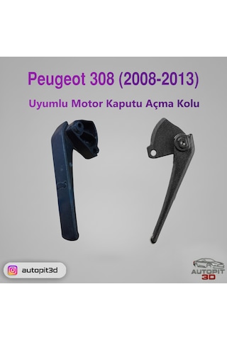 Peugeot 308 2008 2013 Uyumlu Motor Kaputu Açma Kolu Motor Kaputu Açma Kolu