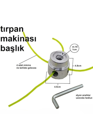 Çim Biçme Makinesi Kafası Tırpan Misinası Kafası Tırpan Makina Kafası Ahtapot Başlık